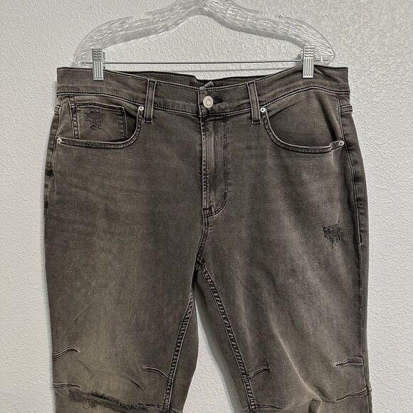 Hudson Jeans Men's Size 36 Gray Zack Skinny Denim Pants Distressed NWT - Picture 2 of 15